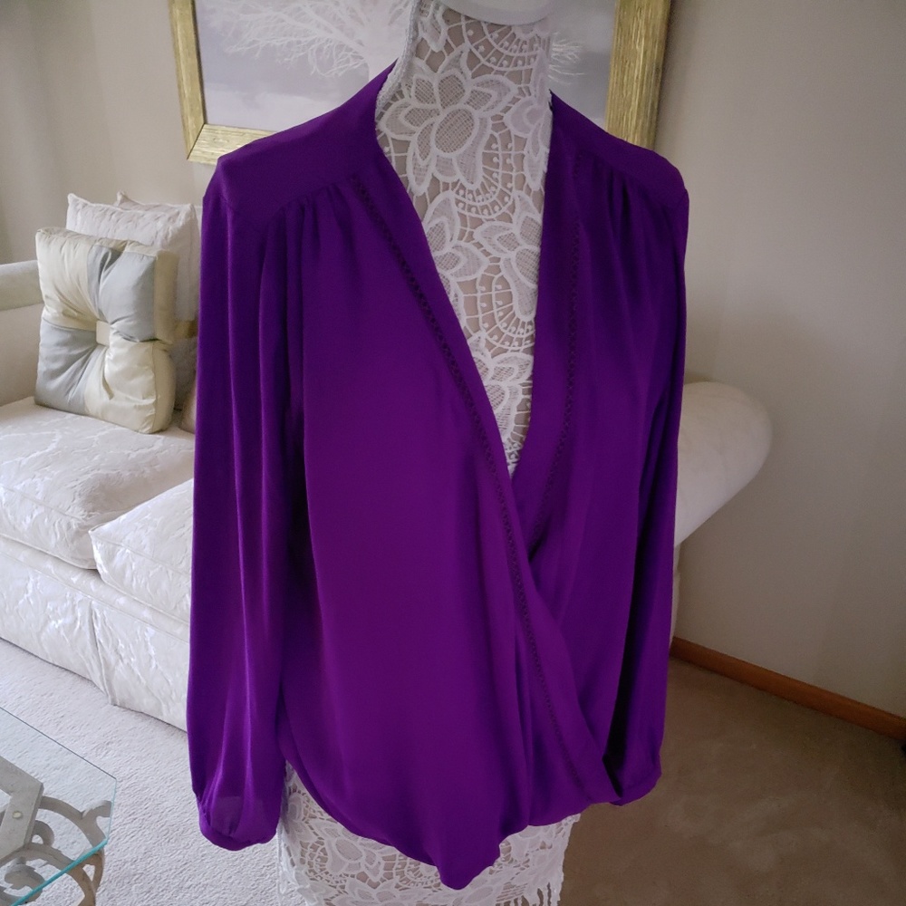 INC International Concepts Wrap Blouse